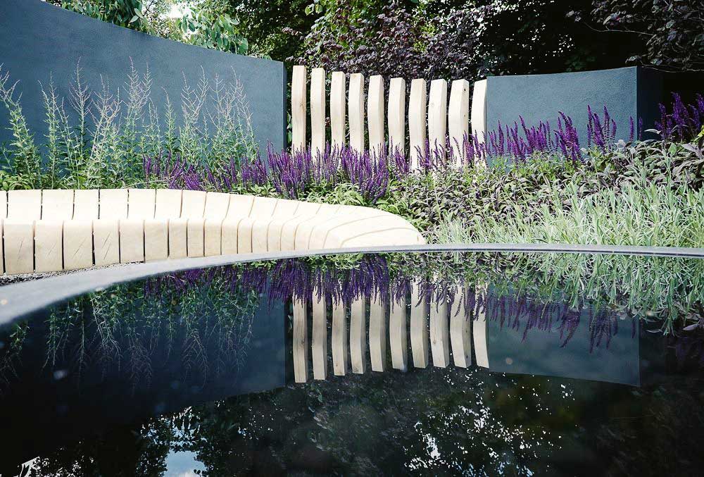 healing urban garden with reflections Rae Wilkinson