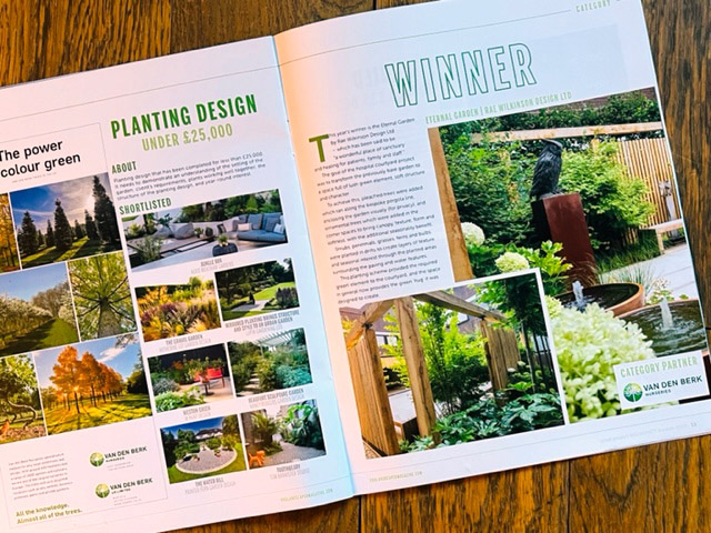 Spread of Pro Landscaper Magazine small project BIG IMPACT awards